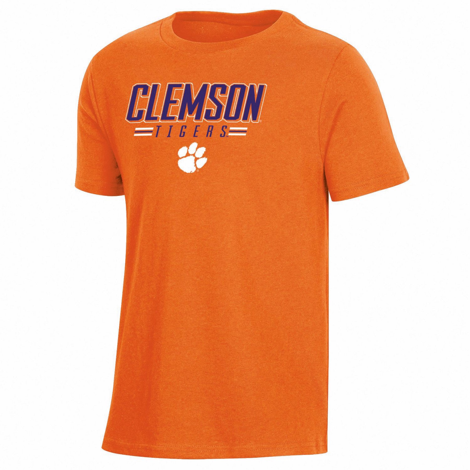 Champion Boys' Clemson University Team Short Sleeve Crew Neck Classic ...