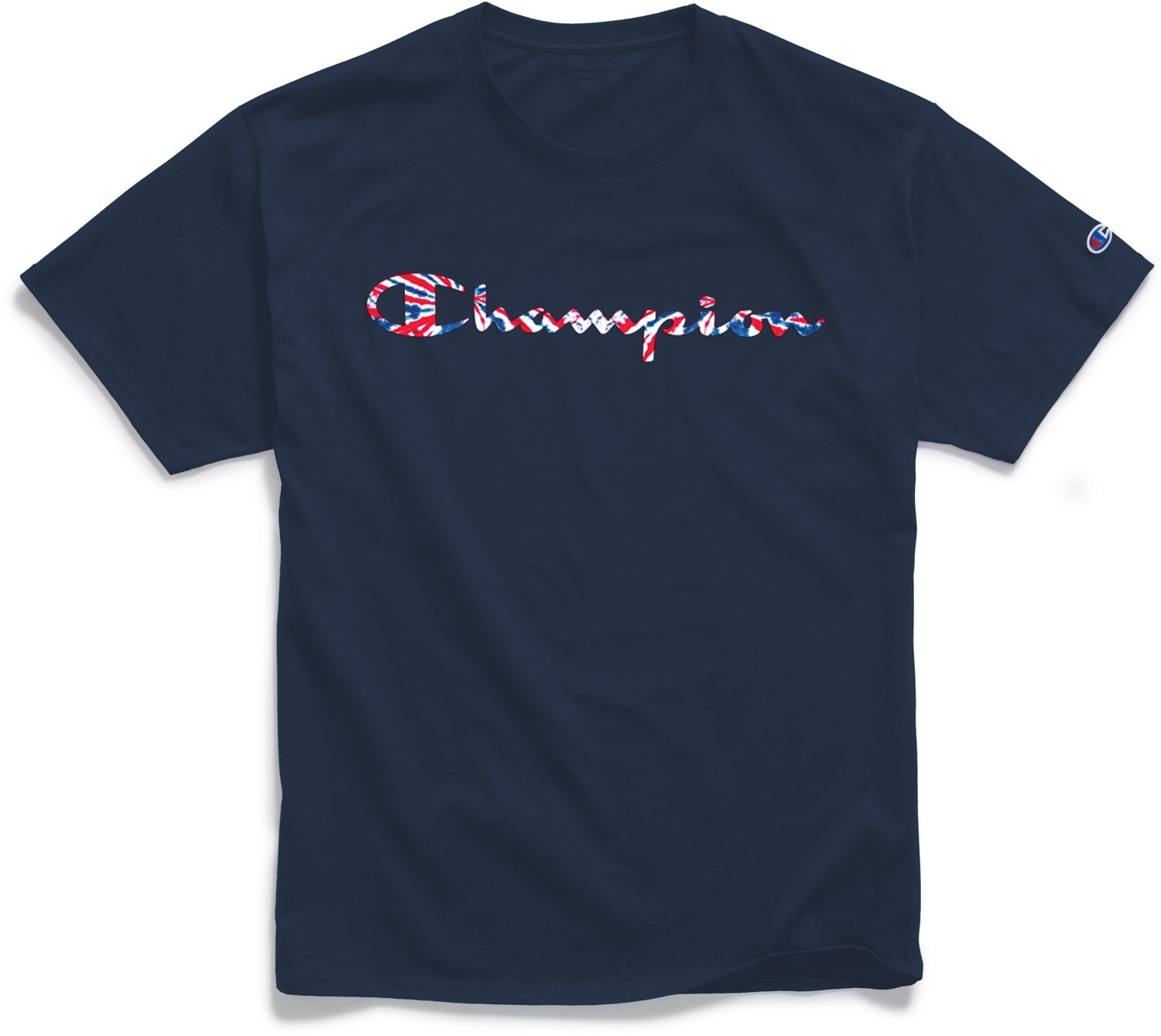 Champion Men's Tie Dye Classic Script Tshirt Academy