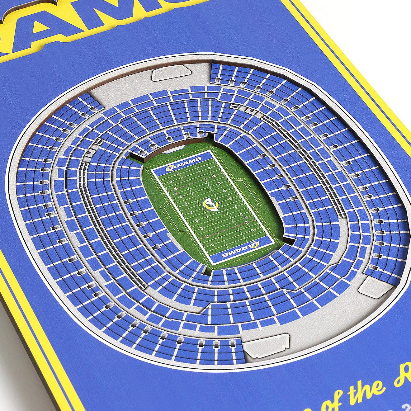 YouTheFan Los Angeles Rams 8 x 32 in 3-D Stadium Banner                                                                          - view number 2