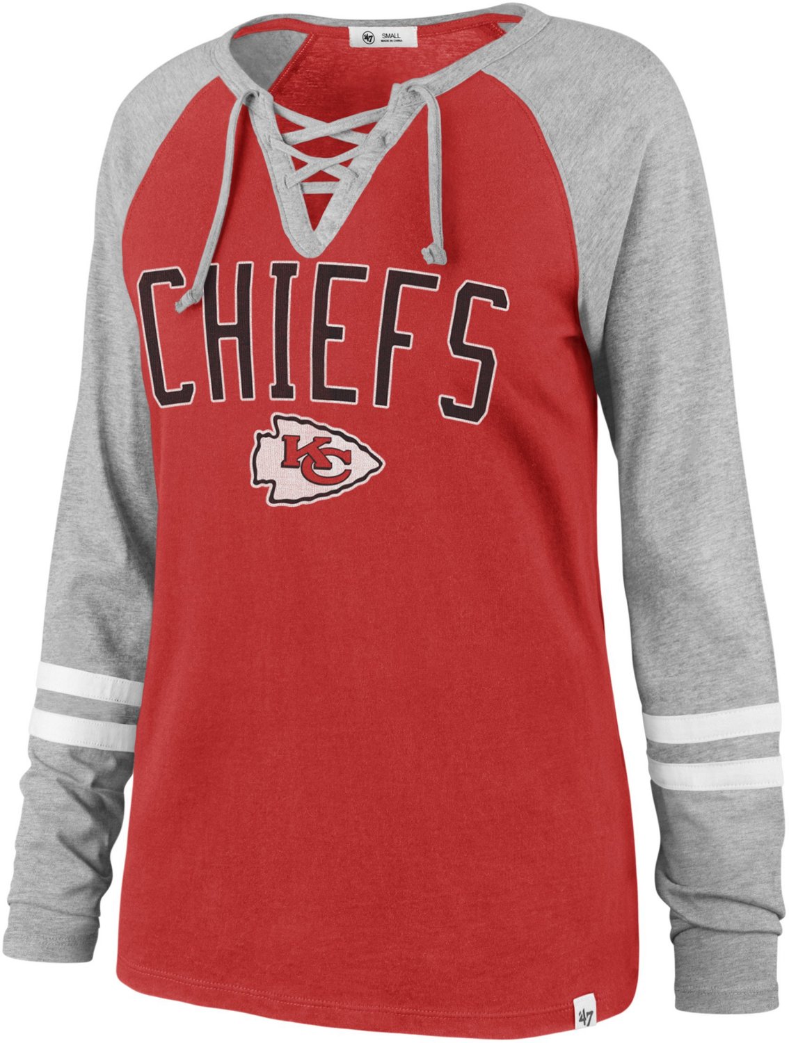 kc chiefs lace up shirt