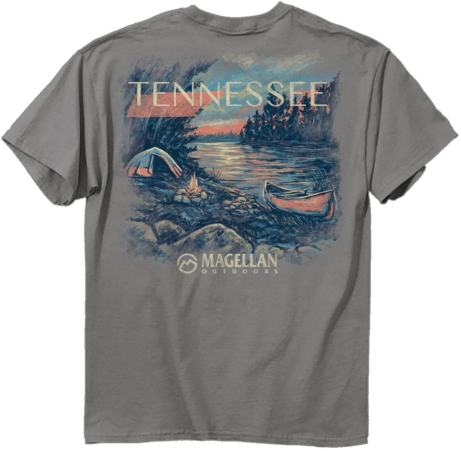 Magellan Outdoors Men's Tennessee Canoe Lake Graphic T-shirt | Academy