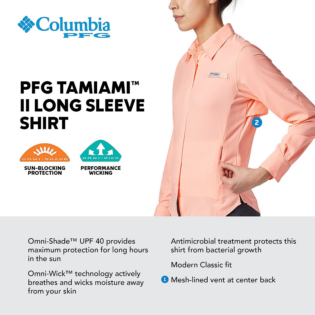 Columbia Sportswear Women's Tamiami Long Sleeve Shirt                                                                            - view number 8