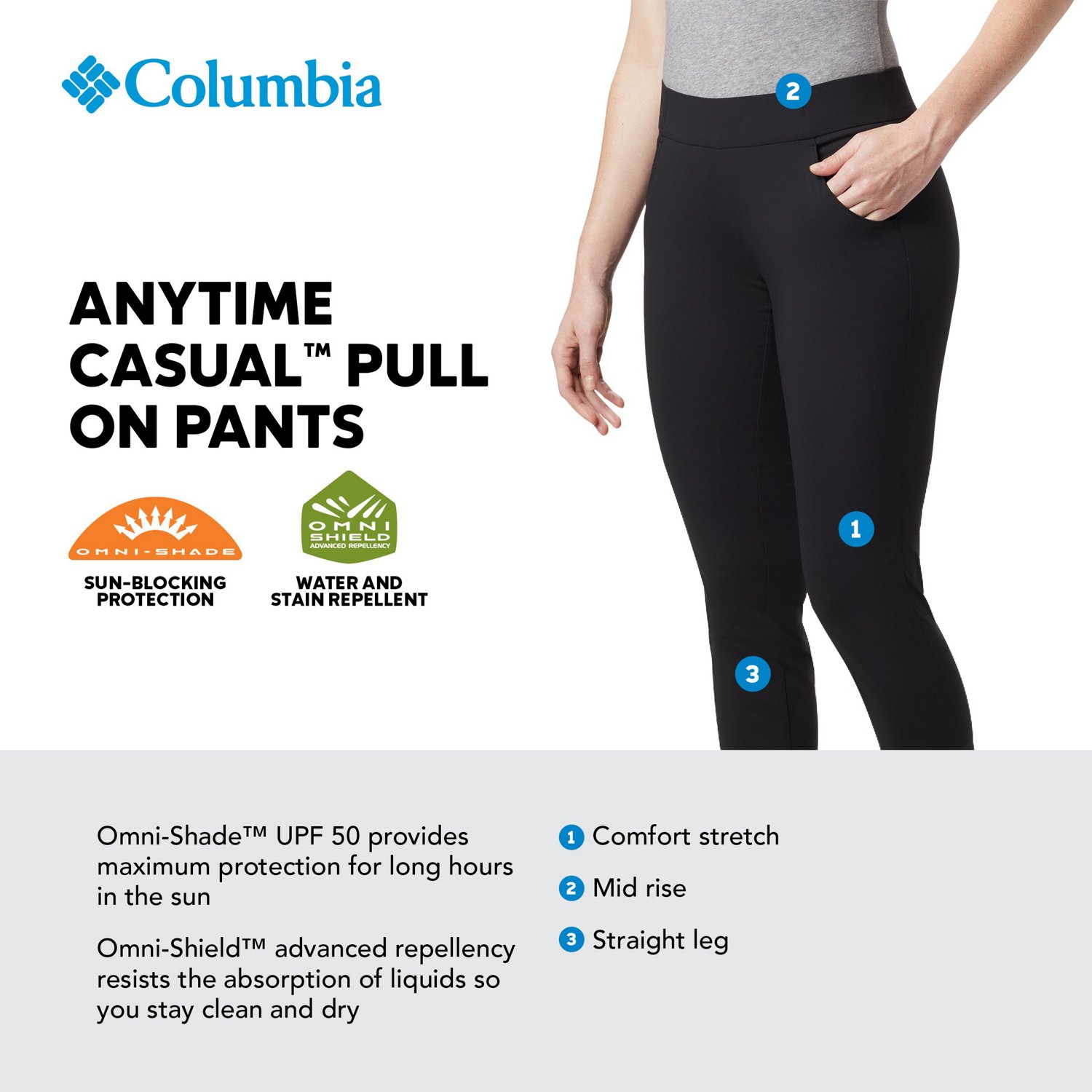 Columbia Sportswear Women S Anytime Casual Pull On Pant Academy