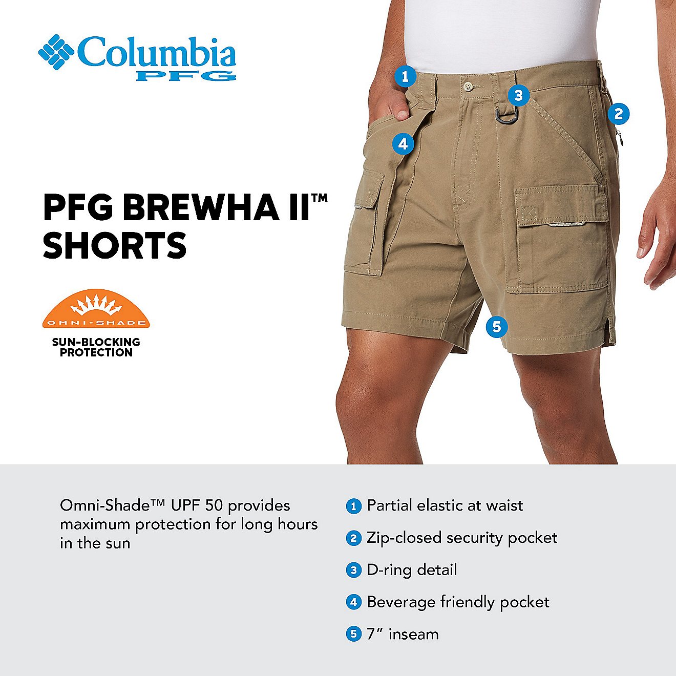 Columbia Sportswear Men's Brewha Short                                                                                           - view number 6