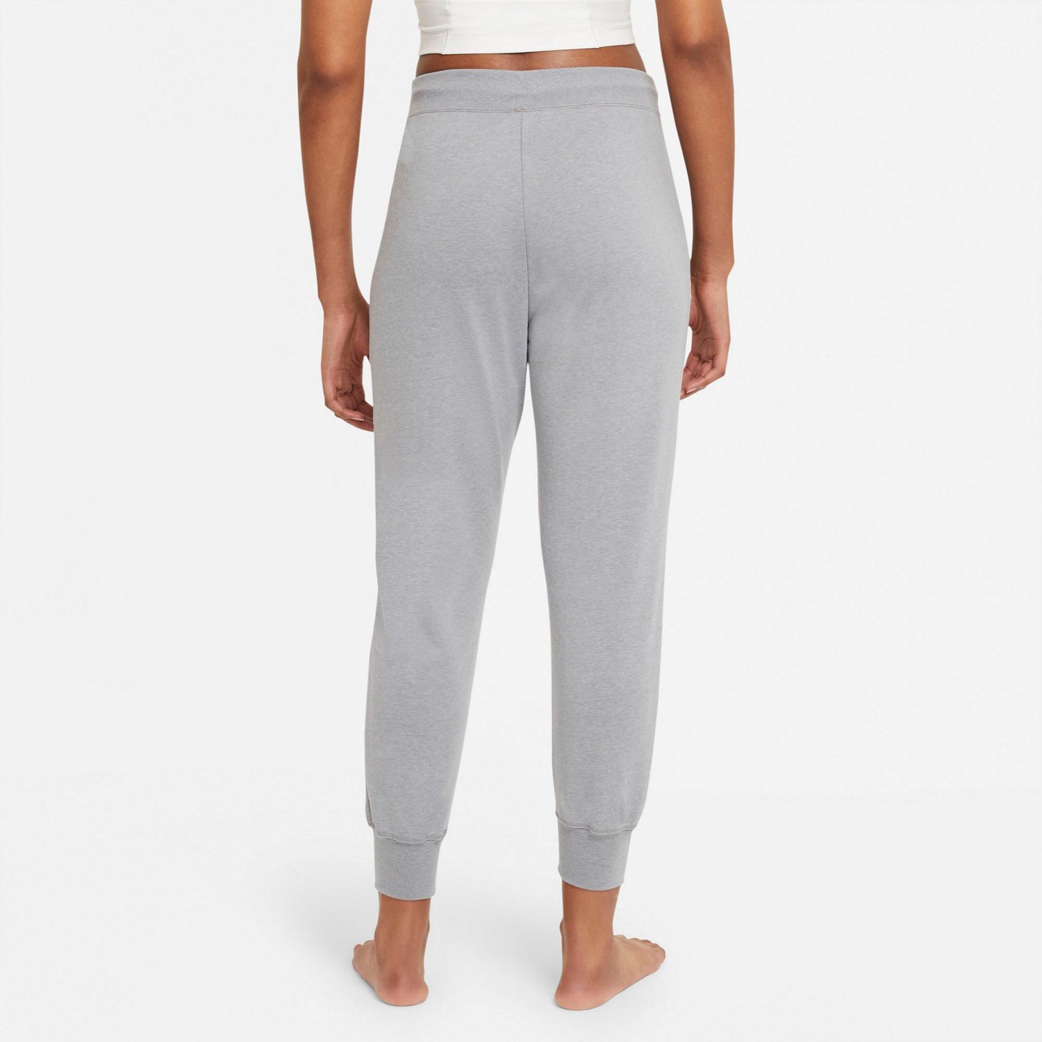 nike yoga joggers in grey
