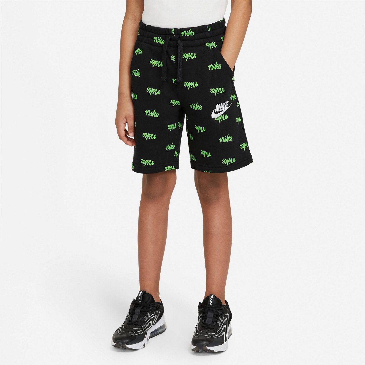 kids nike fleece shorts