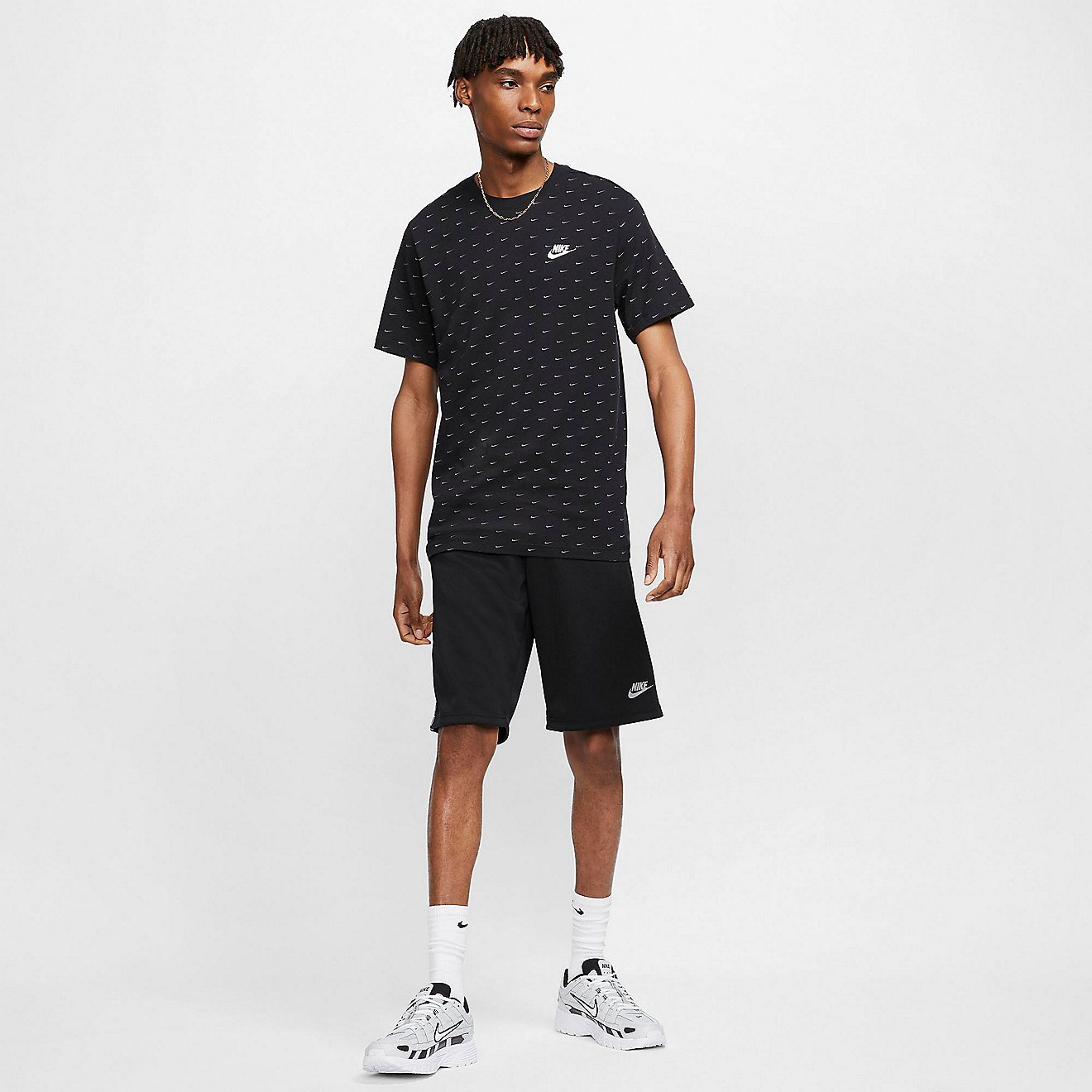 Nike Men's Sportswear Mini Swoosh AOP Graphic T-shirt                                                                            - view number 4