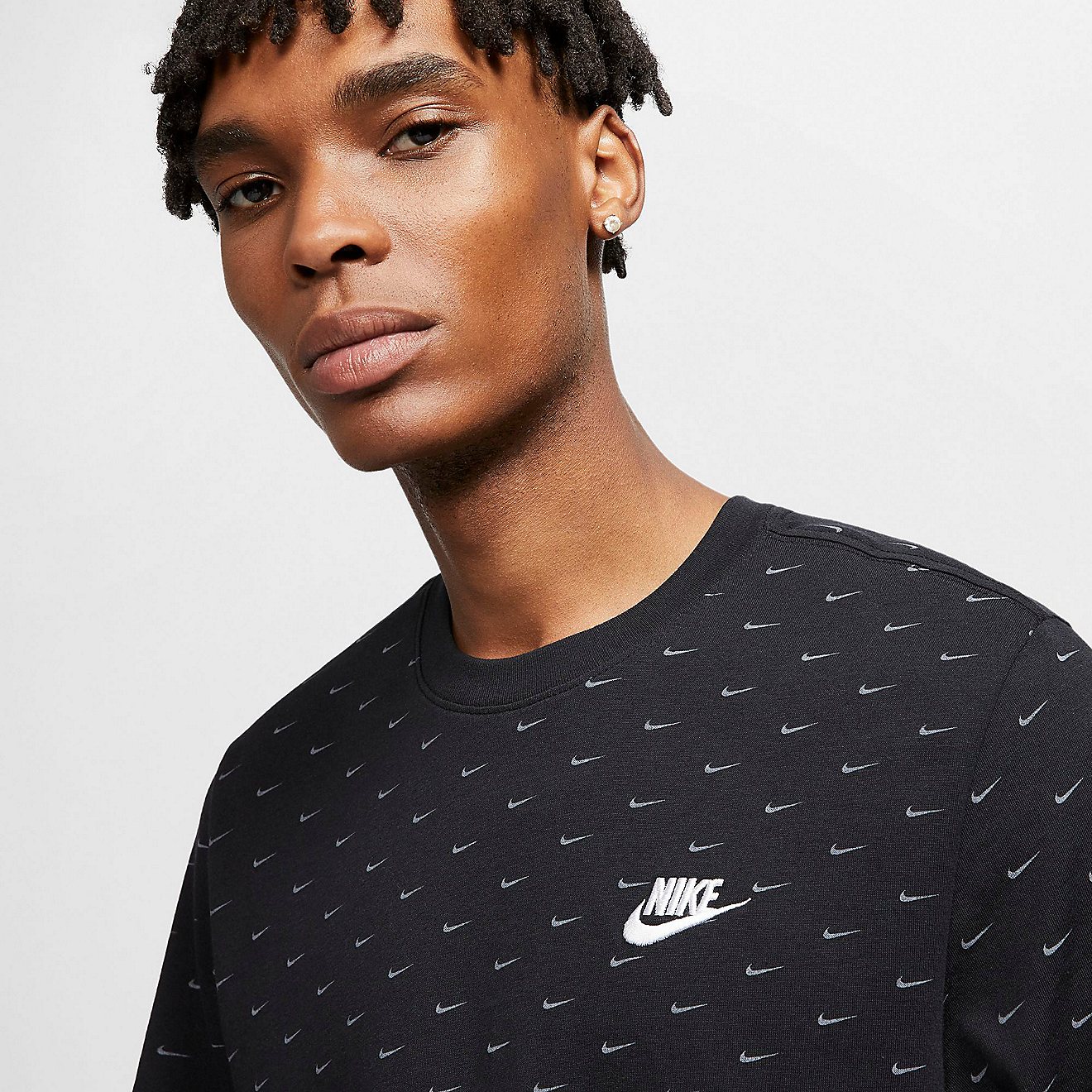 Nike Men's Sportswear Mini Swoosh AOP Graphic T-shirt                                                                            - view number 3