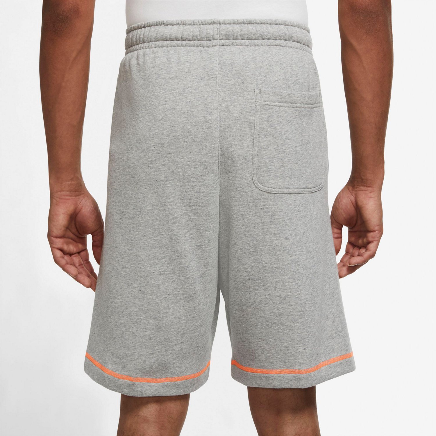 gray nike fleece shorts