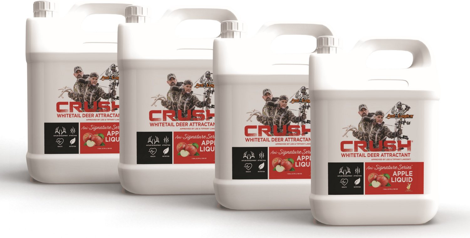 Crush AniSignature Series 1Gallon Apple Liquid Deer Attractant 4Pack