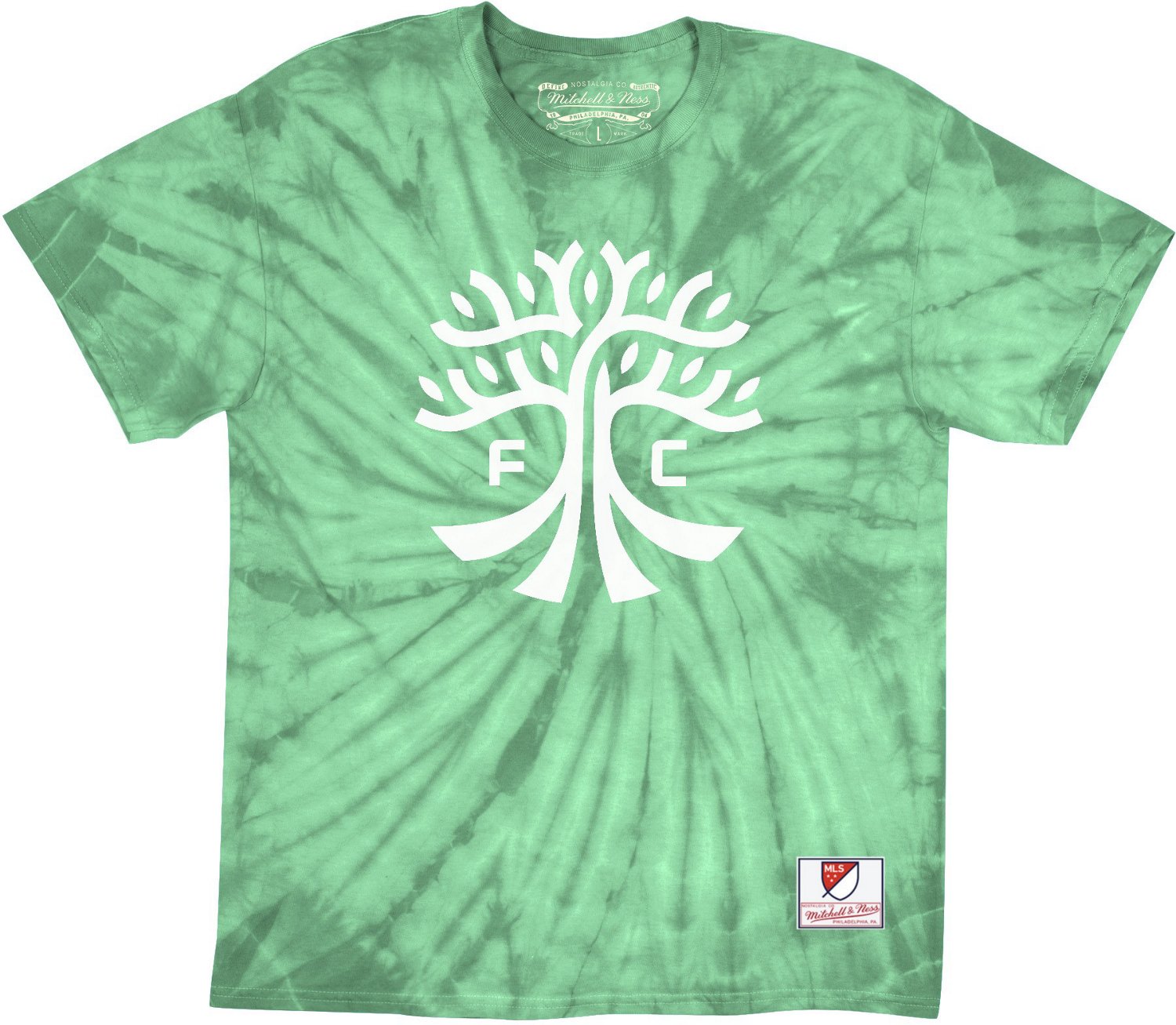 Mitchell & Ness Men's Austin FC Tie Dye Logo Short Sleeve ...