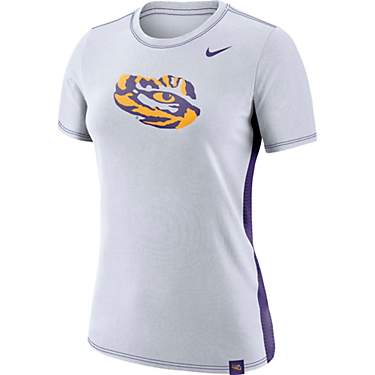 Nike Women's Louisiana State University Breathe Short Sleeve Crew T-shirt                                                       