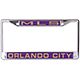 WinCraft Orlando City Soccer Club Inlaid Mirror License Plate Frame                                                              - view number 1 image