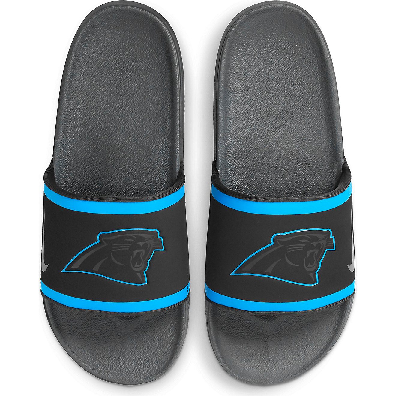 Nike Men's Carolina Panthers Offcourt Slide Sandals                                                                              - view number 1