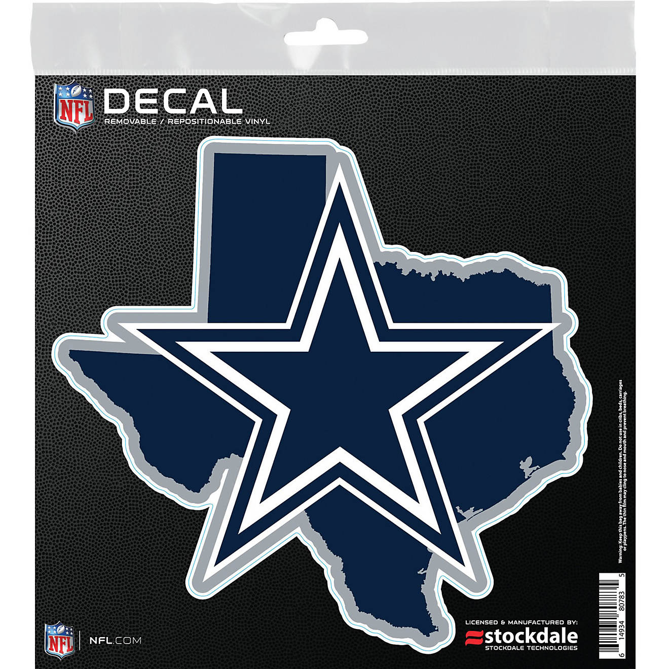 WinCraft Dallas Cowboys 6 in x 6 in State Decal                                                                                  - view number 1