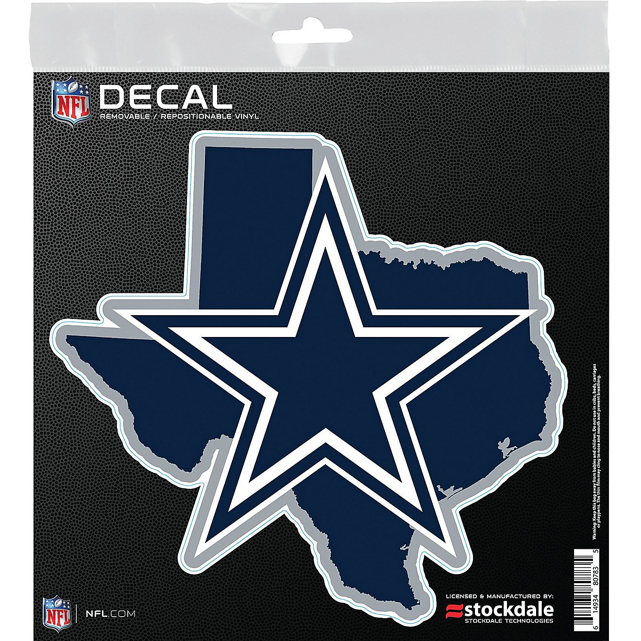 WinCraft Dallas Cowboys 6 in x 6 in State Decal                                                                                  - view number 1