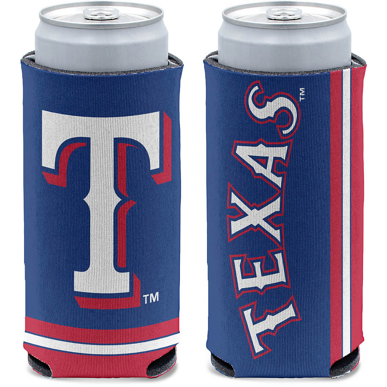 WinCraft Texas Rangers Slim Can Cooler                                                                                           - view number 1