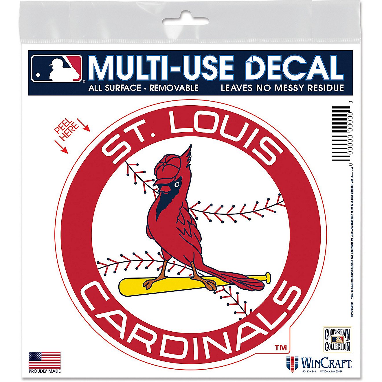 WinCraft St. Louis Cardinals 6 in x 6 in Vintage Decal                                                                           - view number 1