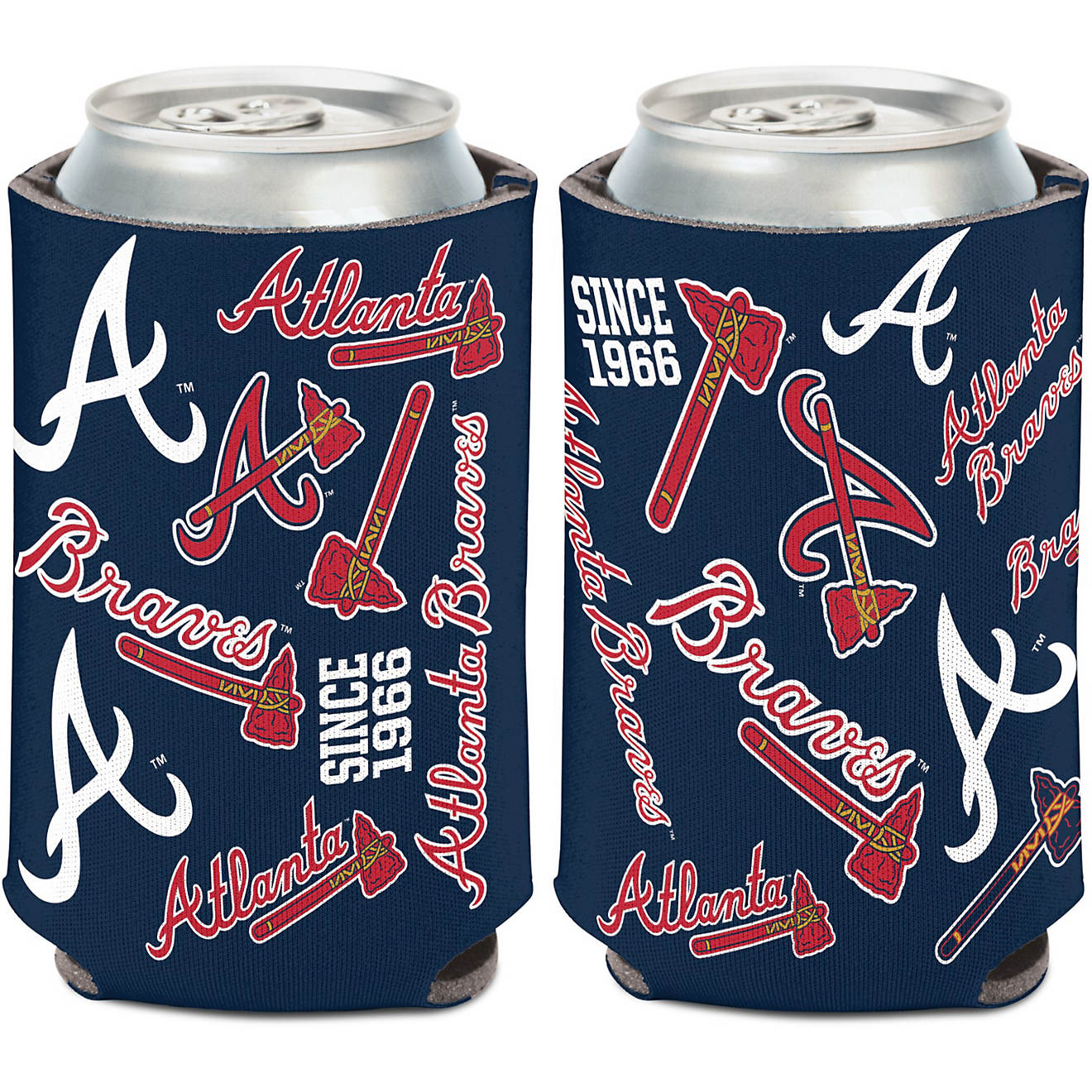 WinCraft Atlanta Braves Scatter Can Cooler Coozie                                                                                - view number 1