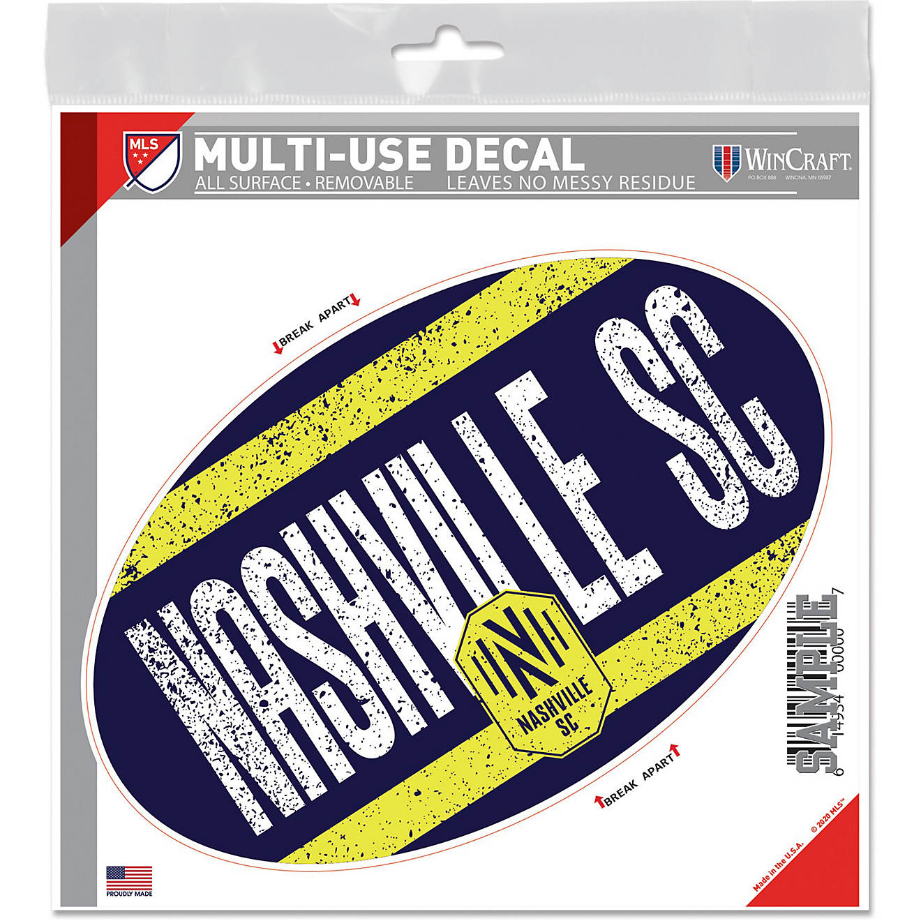 WinCraft Nashville SC 6 x 6 All-Surface Decal                                                                                    - view number 1