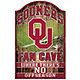 WinCraft University of Oklahoma 11 x 17 Wood Sign                                                                                - view number 1 image