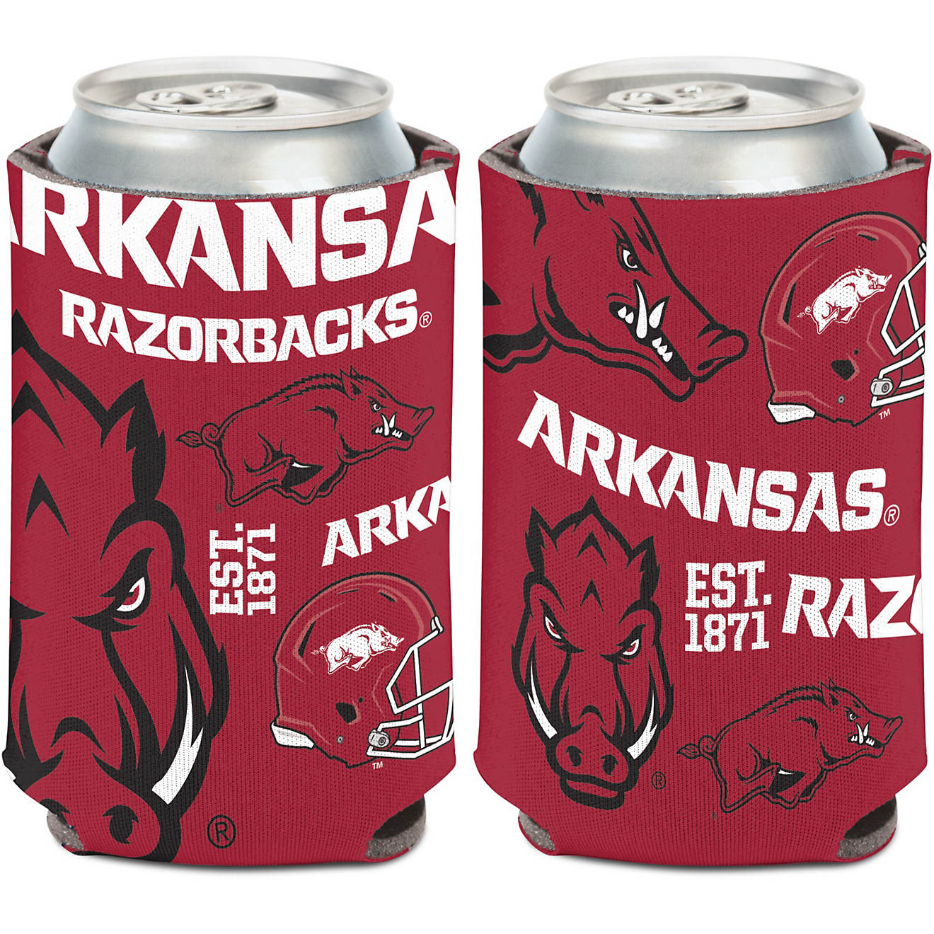 WinCraft University of Arkansas Scatter Can Cooler Coozie                                                                        - view number 1