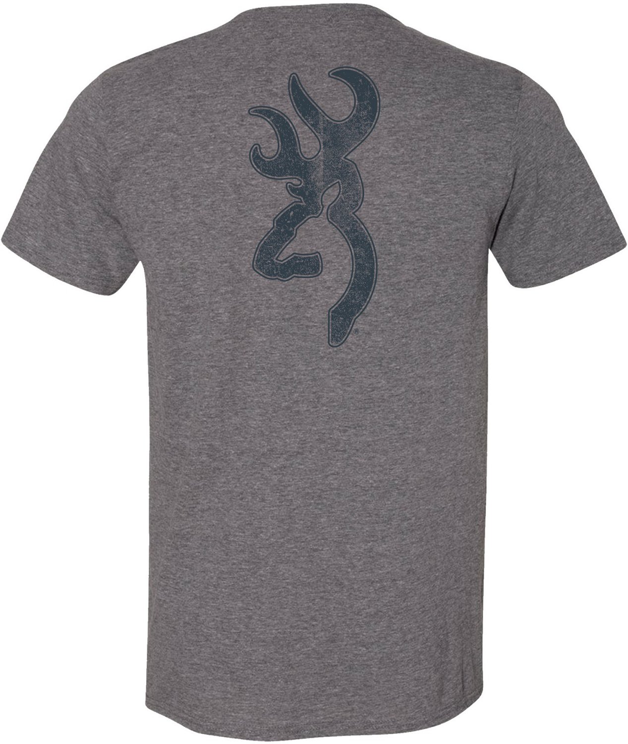 Browning Men's Outlined Distressed Buckmark T-shirt | Academy