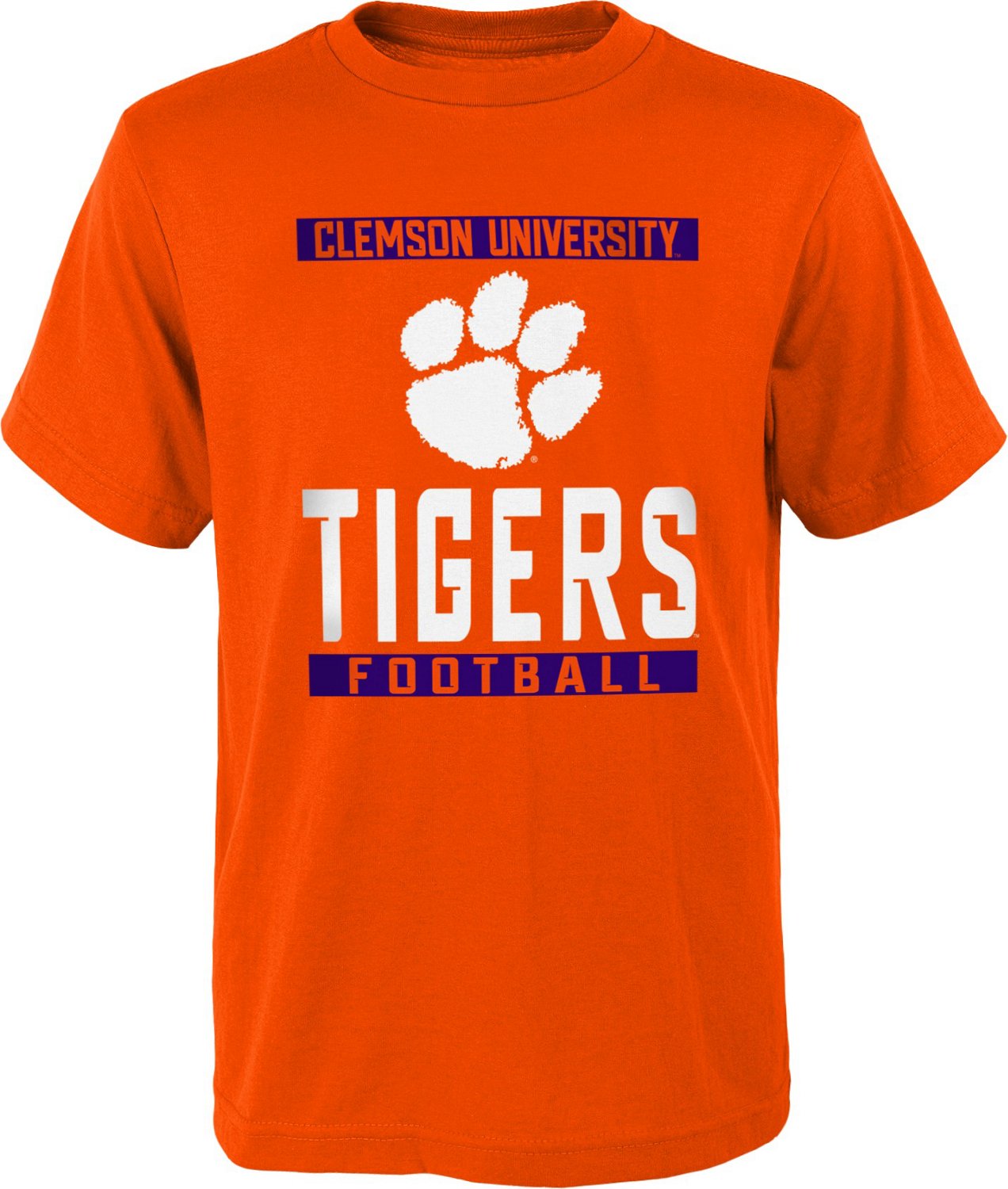 Outerstuff Youth Clemson University Steel Short Sleeve Tshirt Academy