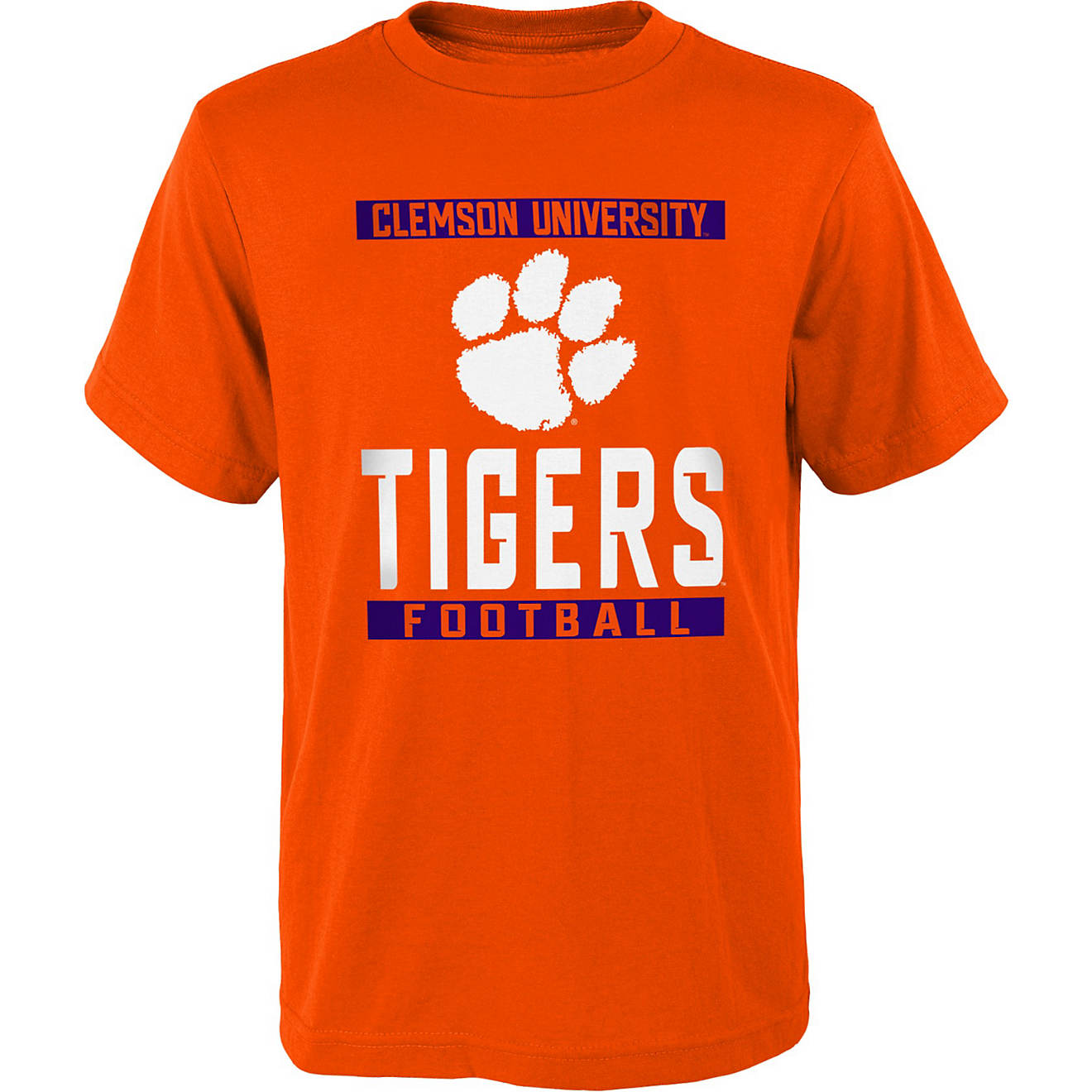 Outerstuff Youth Clemson University Steel Short Sleeve T-shirt                                                                   - view number 1