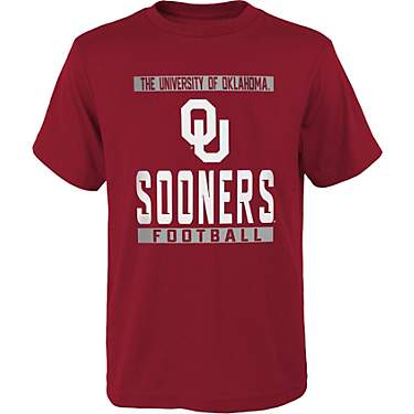 Outerstuff Youth University of Oklahoma Steel Short Sleeve T-shirt                                                              