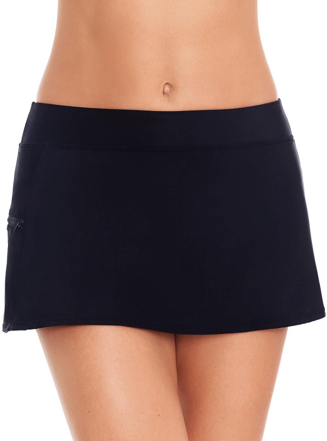 Coastal Cove Women's Solid Side Zipper Pocket Skort Academy