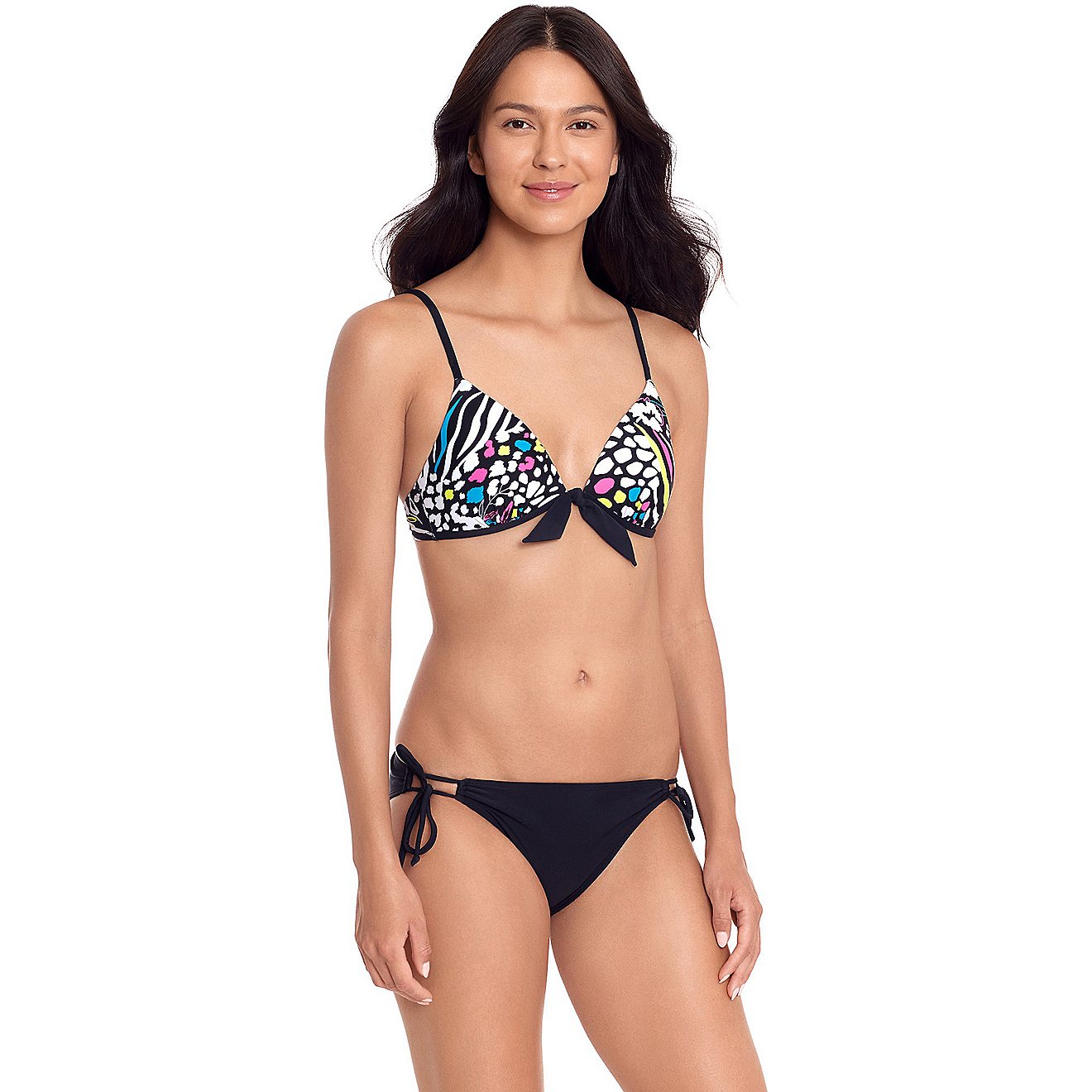 O'Rageous Juniors' Wild Fling Tie Front Triangle Swim Top                                                                        - view number 1