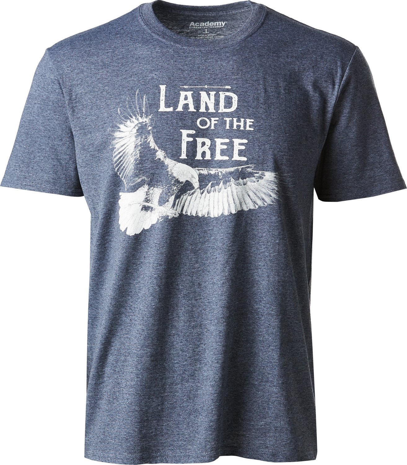 Academy Sports + Outdoors Men's Land of the Free Short Sleeve Tshirt