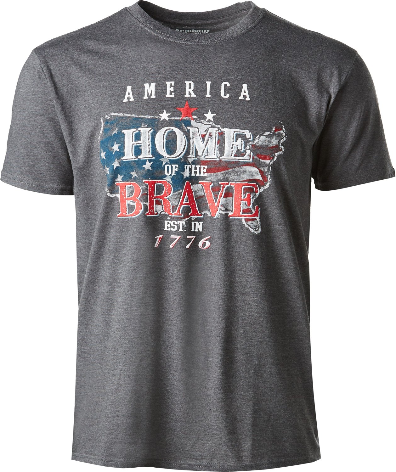 Academy Sports + Outdoors Men's Home of the Brave Short Sleeve Tshirt