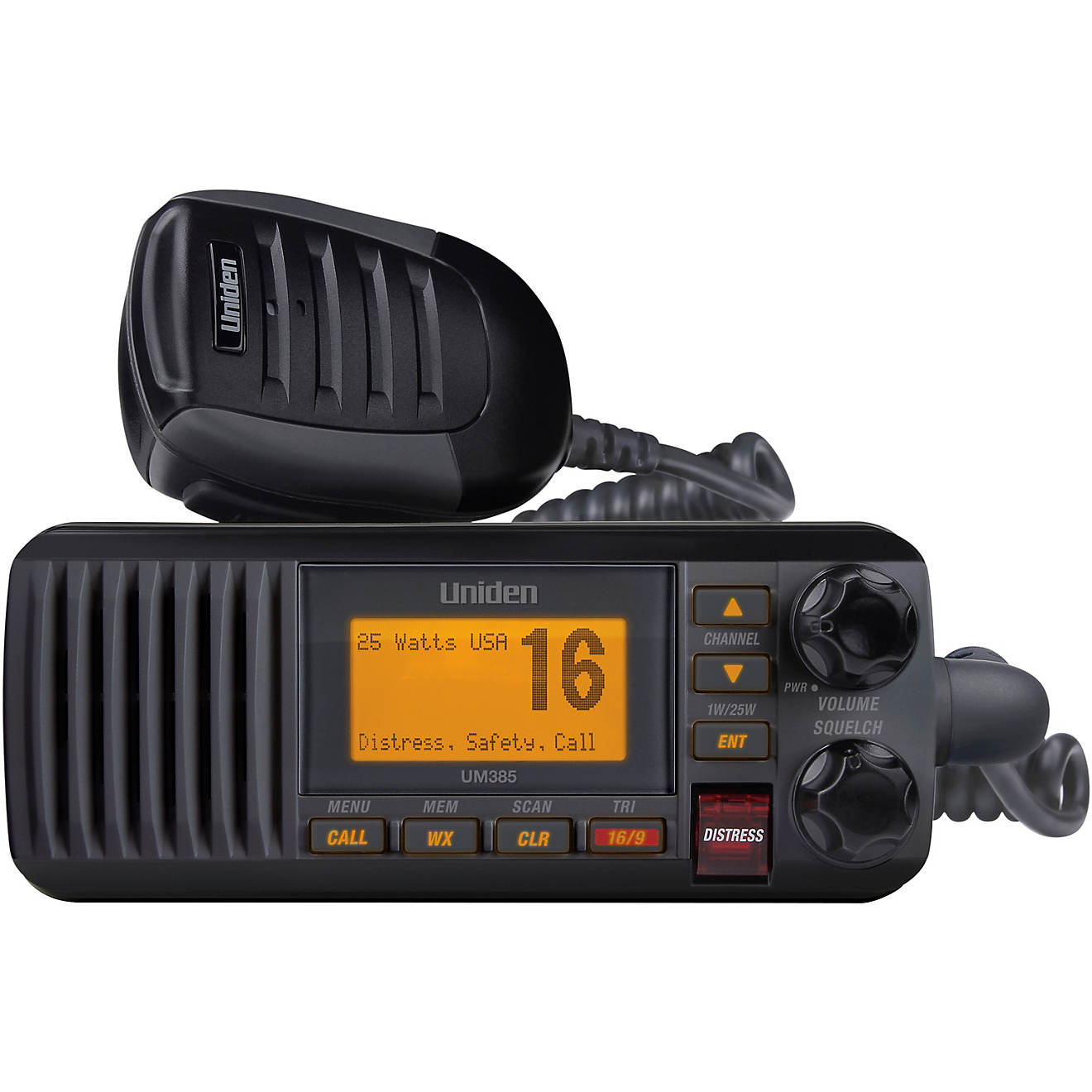 Uniden UM385BK 25-Watt Fixed Mount Marine VHF Radio                                                                              - view number 1