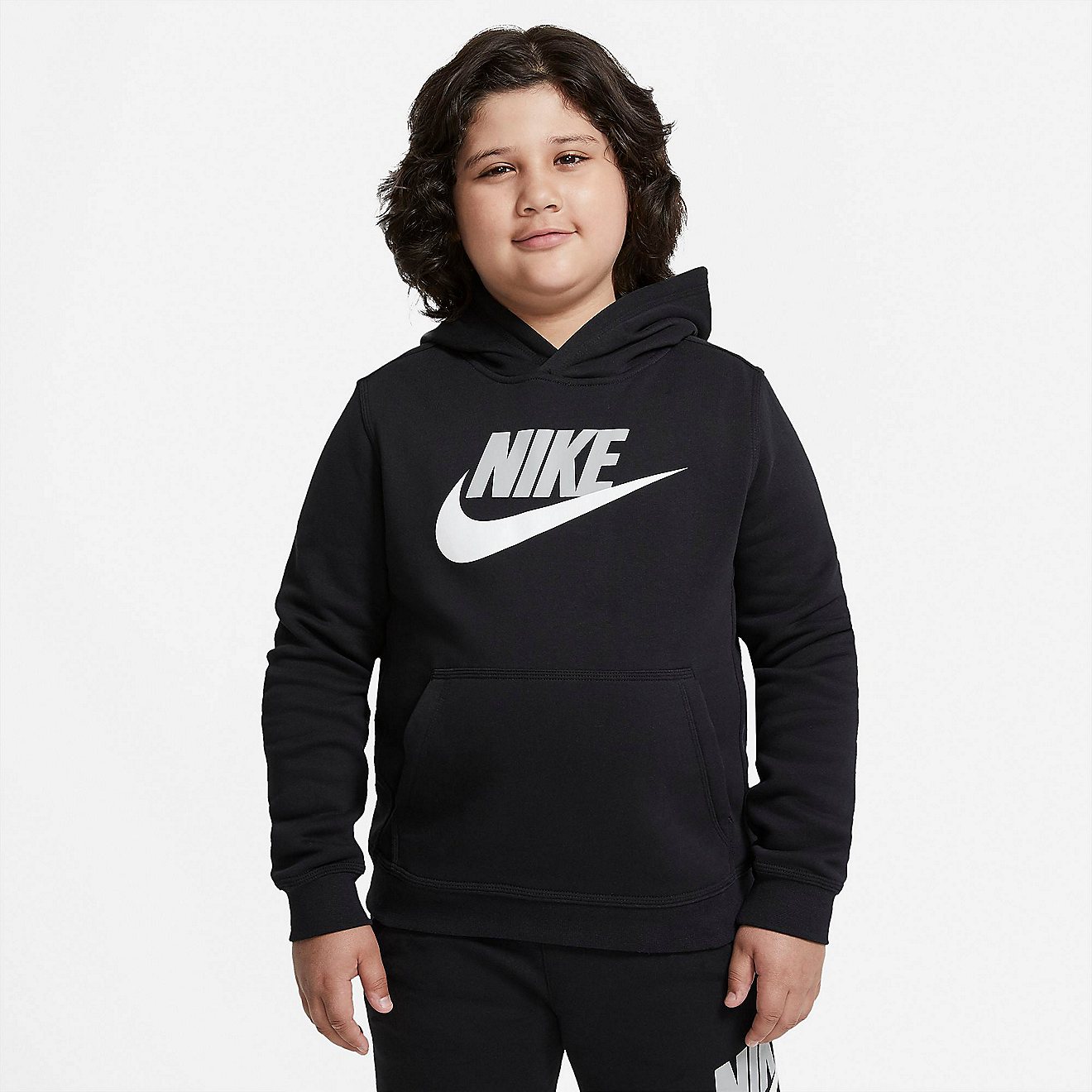 Nike Kids' Sportswear Club Fleece HBR Extended Sizing Pullover Hoodie                                                            - view number 2