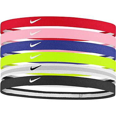 Nike Girls' Swoosh Sport Headbands 6-Pack                                                                                       
