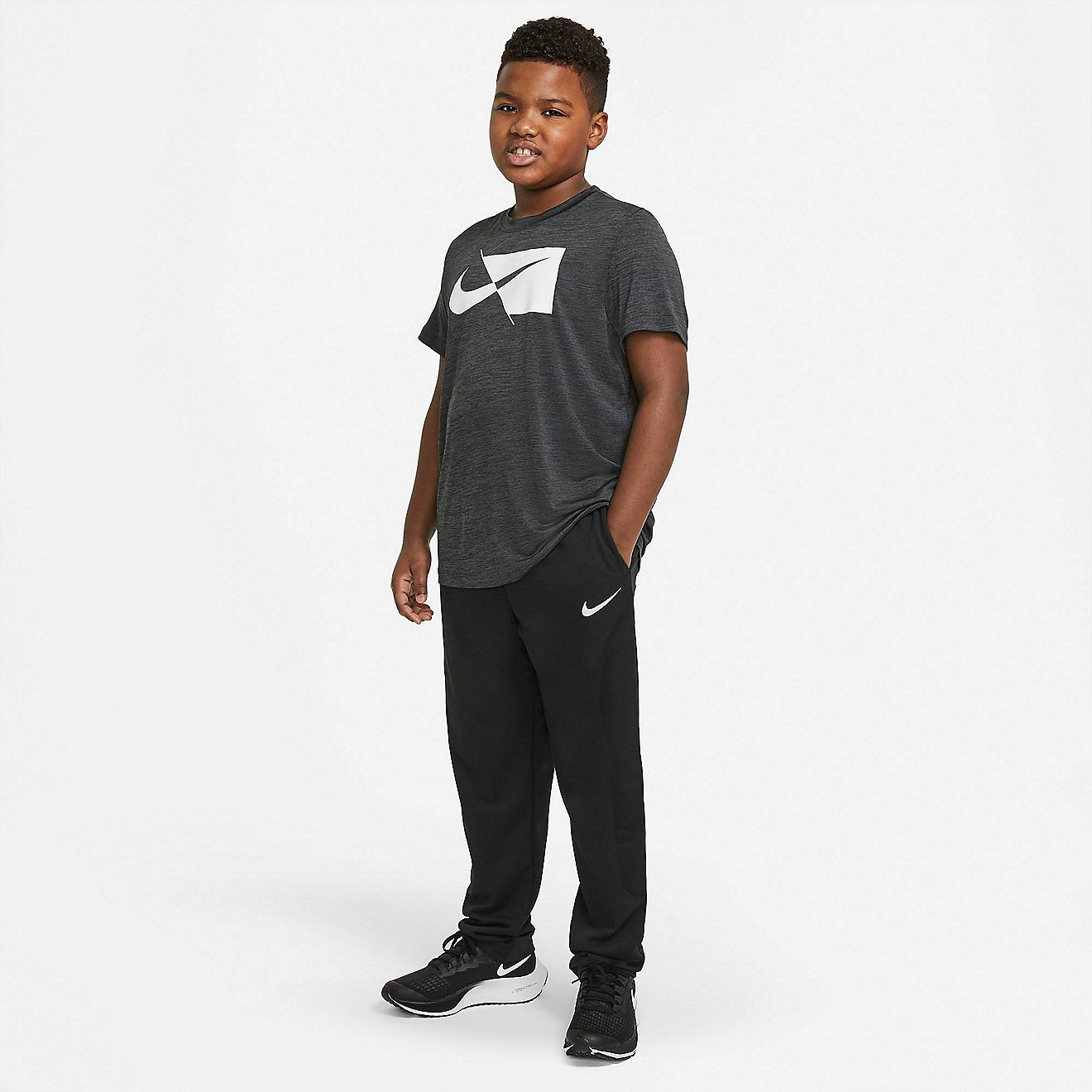 Nike Boys' Sport Poly Extended Sizing Pants                                                                                      - view number 1