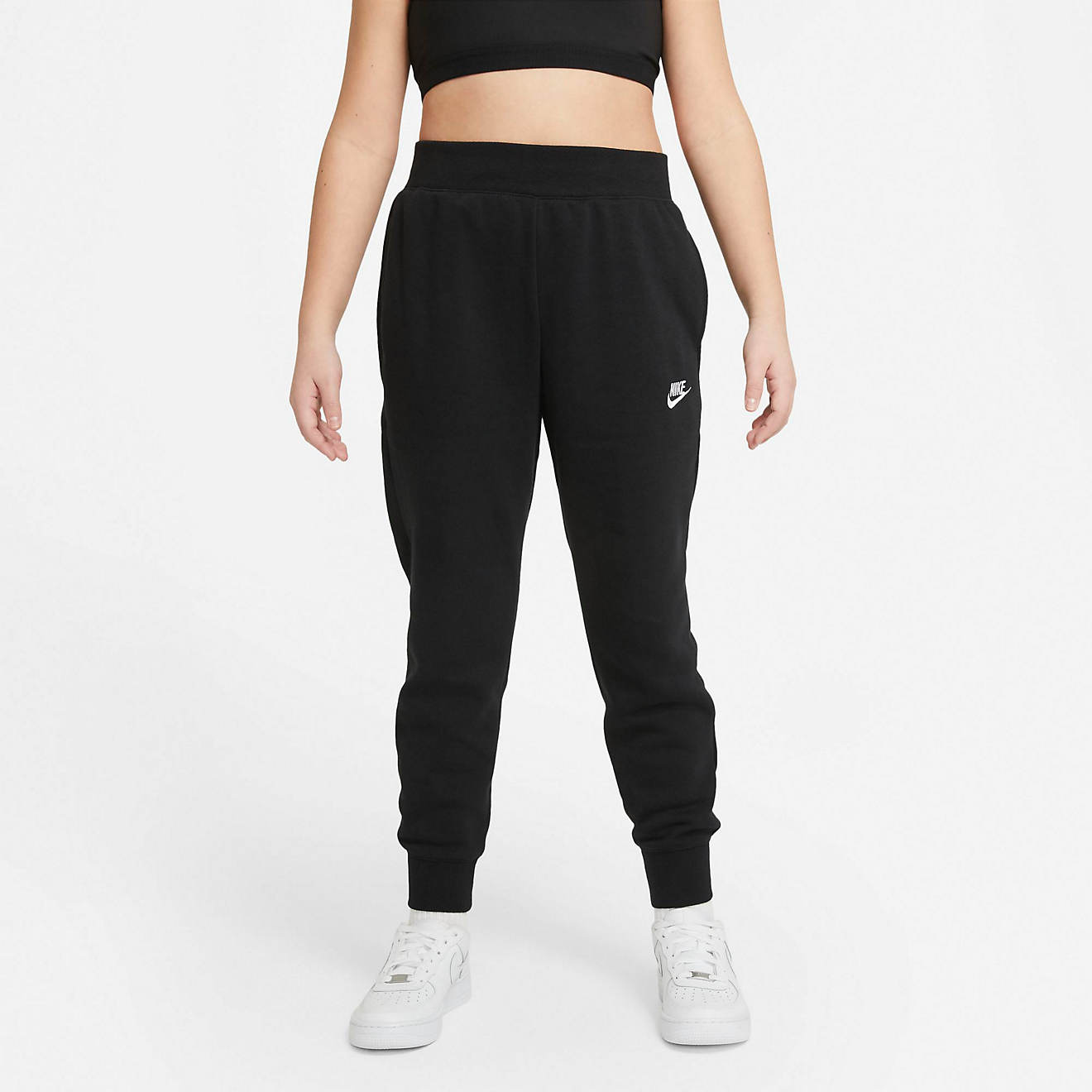 Nike Girls' Sportswear Club Fleece Extended Size LBR Pants                                                                       - view number 1