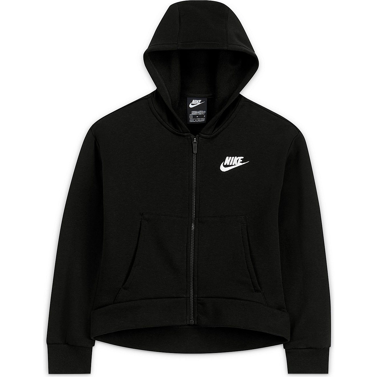 Nike Girls' Sportswear Club Fleece Full Zip Hoodie                                                                               - view number 6