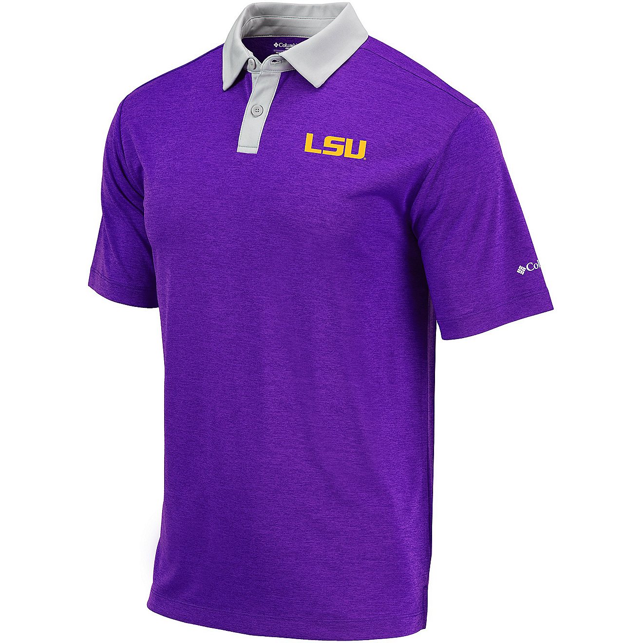 Columbia Sportswear Men's Louisiana State University OMNI-WICK Range Polo Shirt                                                  - view number 1