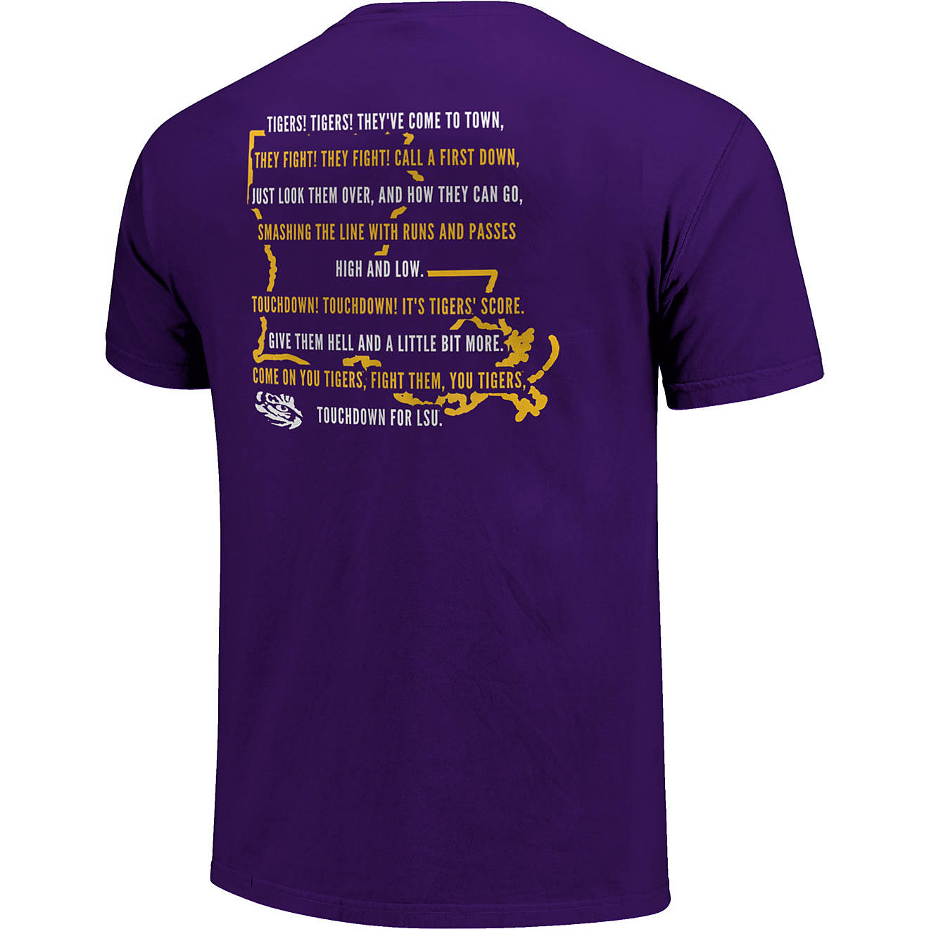 Image One Men's Louisiana State University Fight Song Overlay Short Sleeve T-shirt                                               - view number 1