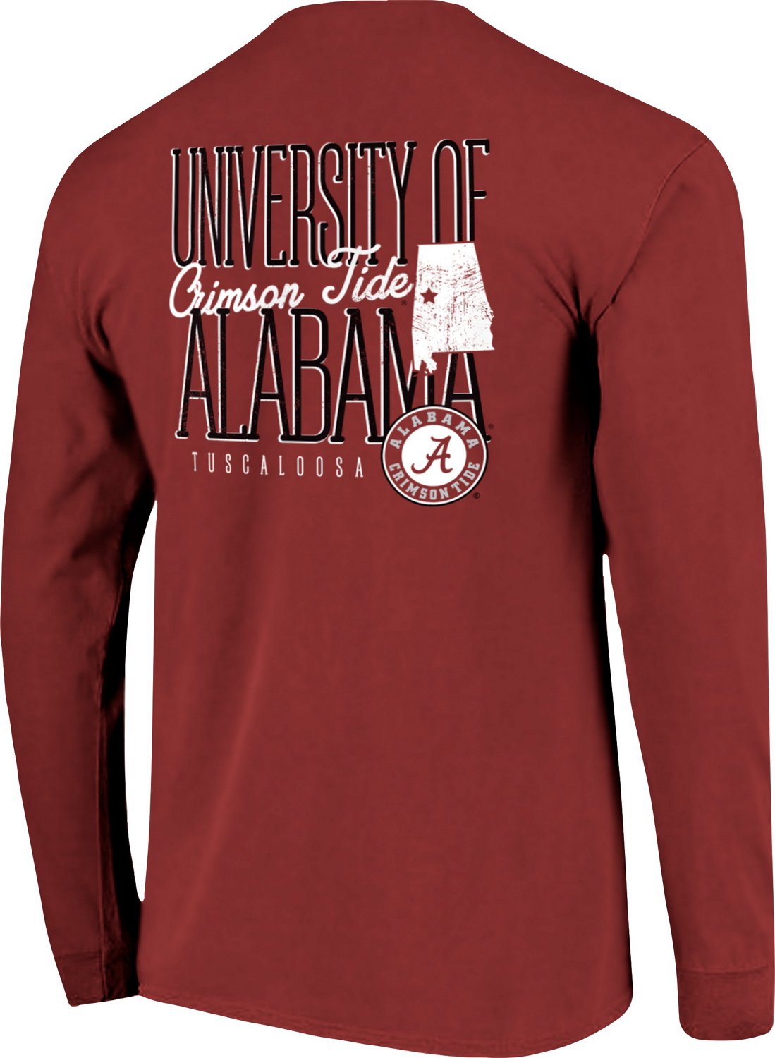 Image One Men's University of Alabama Comfort Color Tall Type State ...