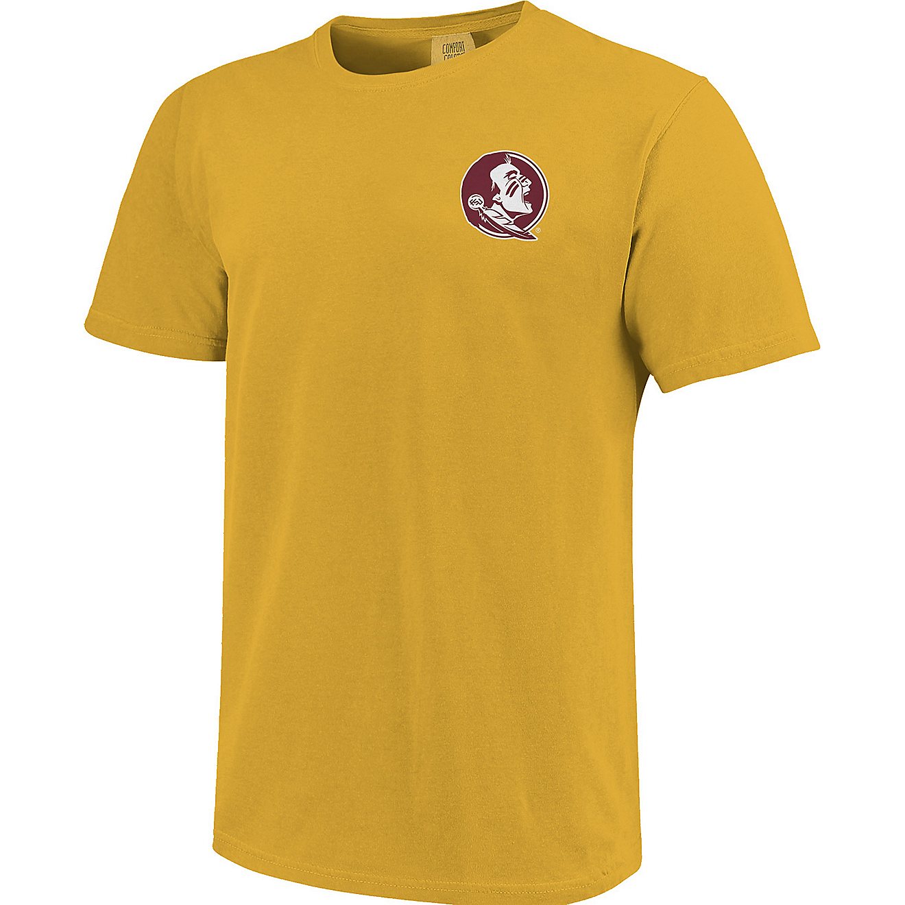Image One Men's Florida State University Comfort Color Silhouette Sunset Short Sleeve T-shirt                                    - view number 2