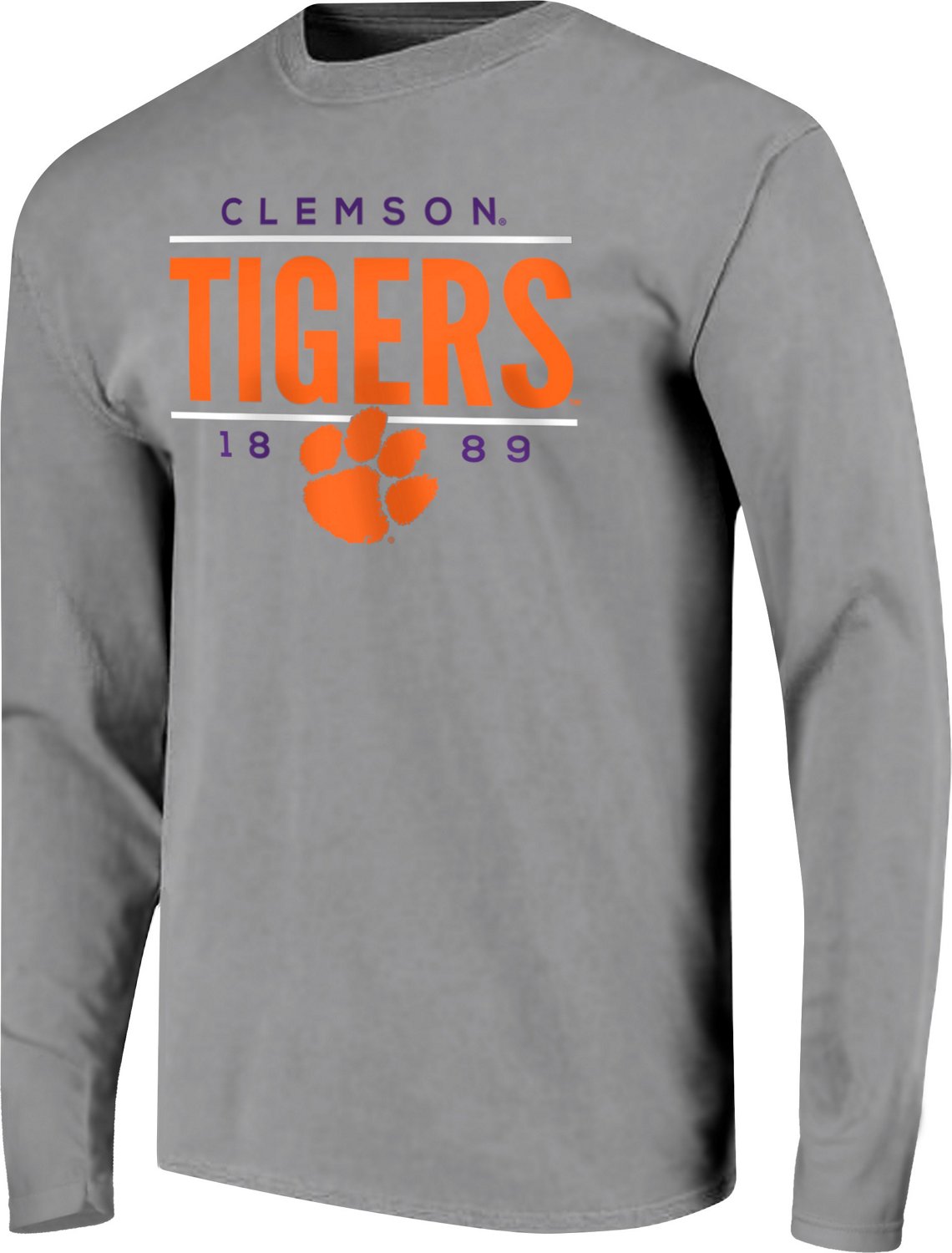Image One Men's Clemson University Traditional Long Sleeve Tshirt