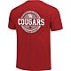 Image One Men's University of Houston Comfort Color Striped Stamp Short Sleeve T-shirt                                           - view number 1 image
