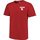 Image One Men's University of Houston Comfort Color Striped Stamp Short Sleeve T-shirt                                           - view number 2 image