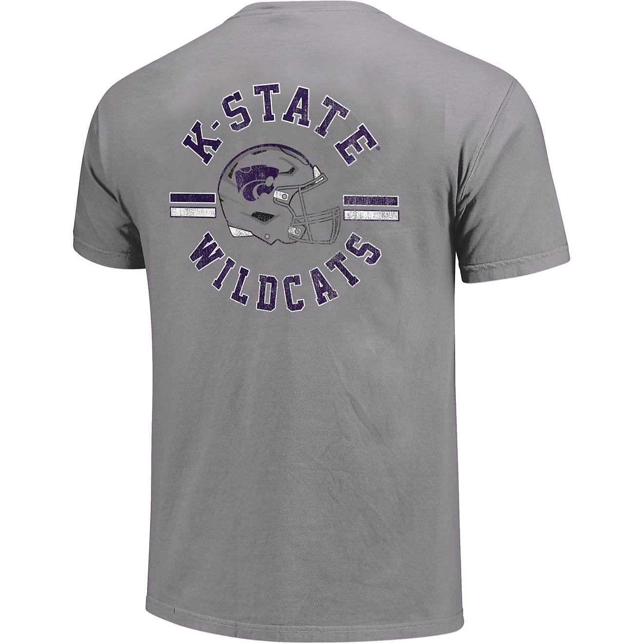 Image One Men's Kansas State University Helmet Arch T-shirt                                                                      - view number 1