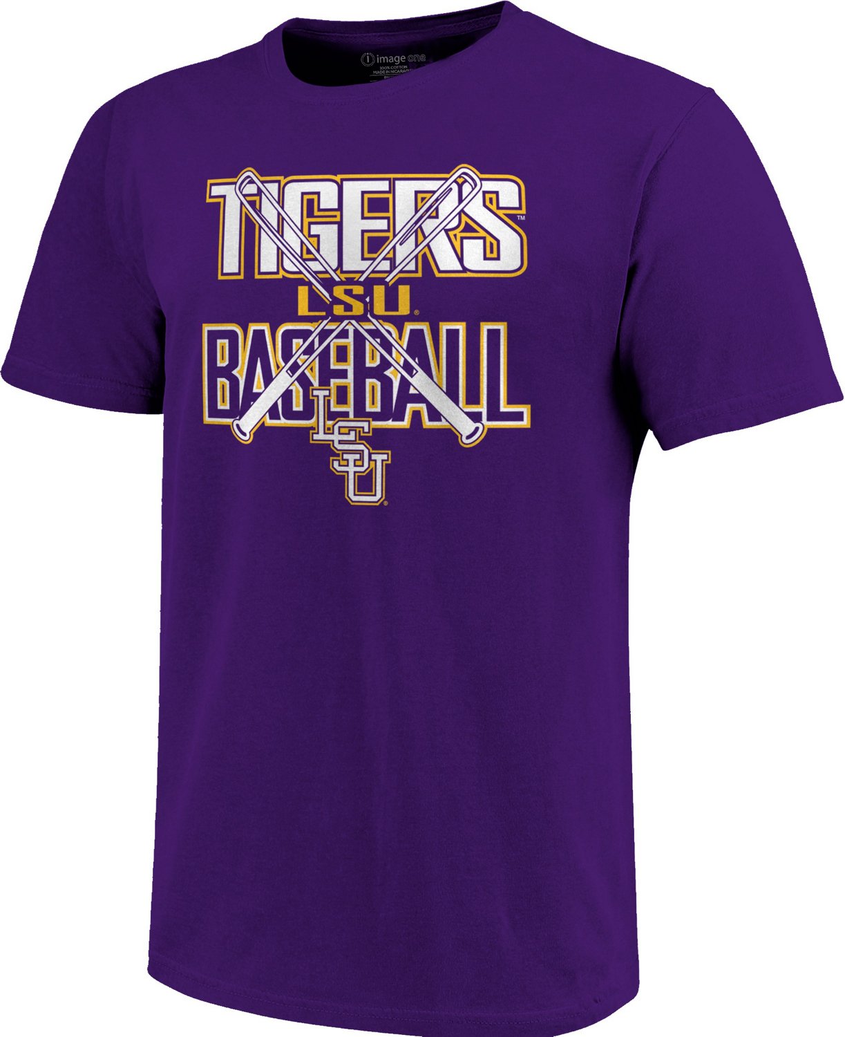 Image One Men's Louisiana State University Baseball Bats Short Sleeve T