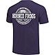 Image One Men's Texas Christian University Comfort Color Striped Stamp Short Sleeve T-shirt                                      - view number 1 image